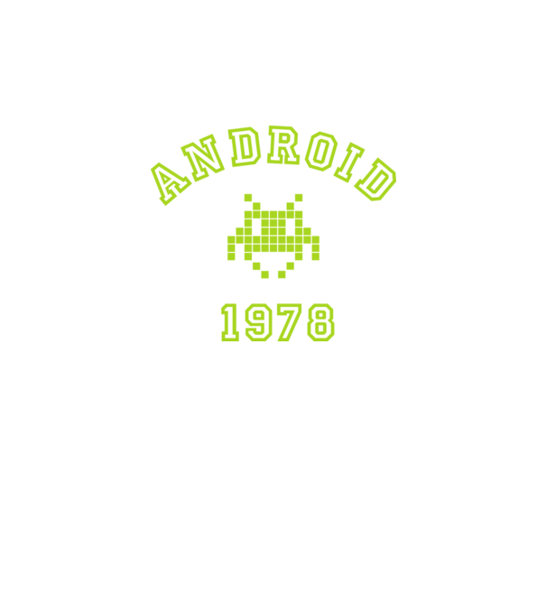 android model negru pe tricou