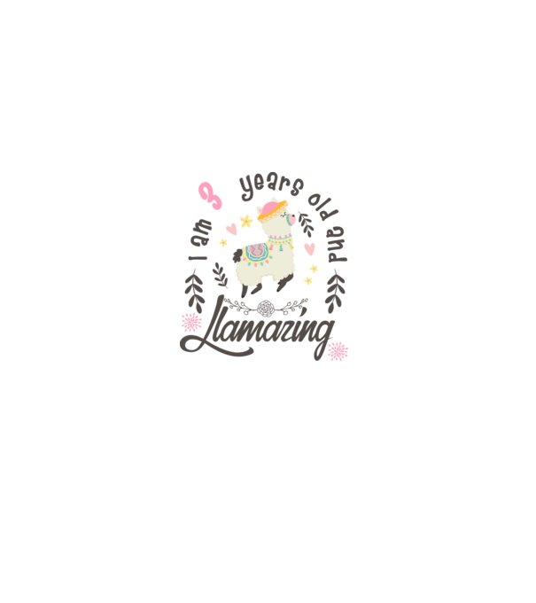 Birthday Llamazing 3 years old model alb pe tricou