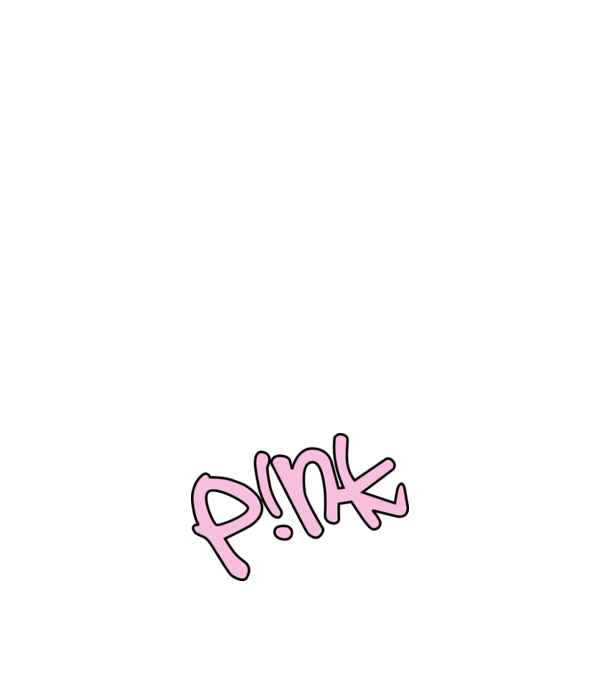 PINK model roz deschis pe tricou