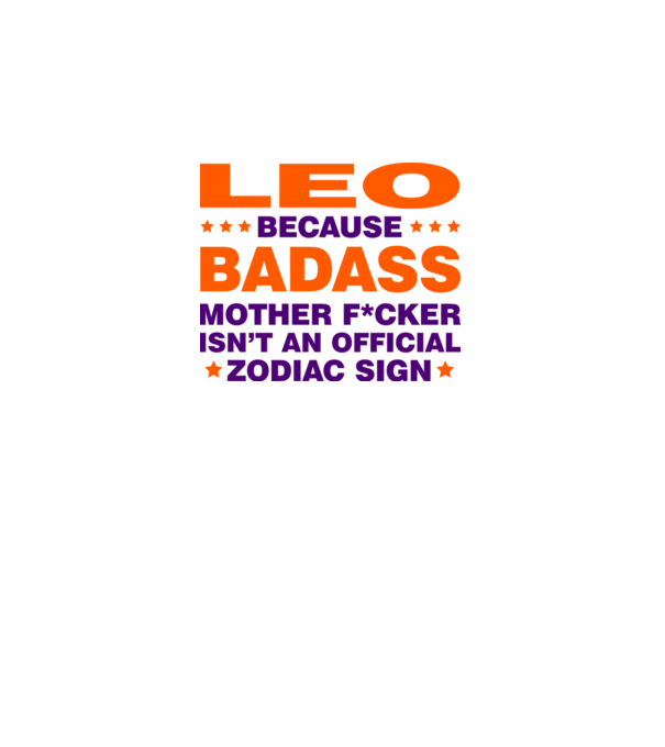 Badass zodiac LEO model gri pe tricou