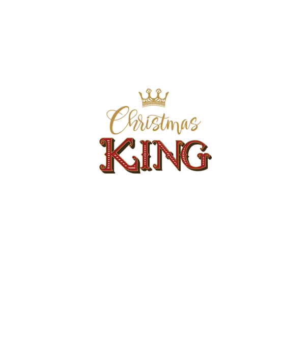 Christmas King model negru pe tricou
