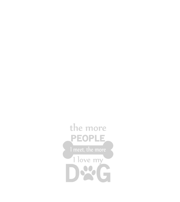 The more people i meet model negru pe tricou