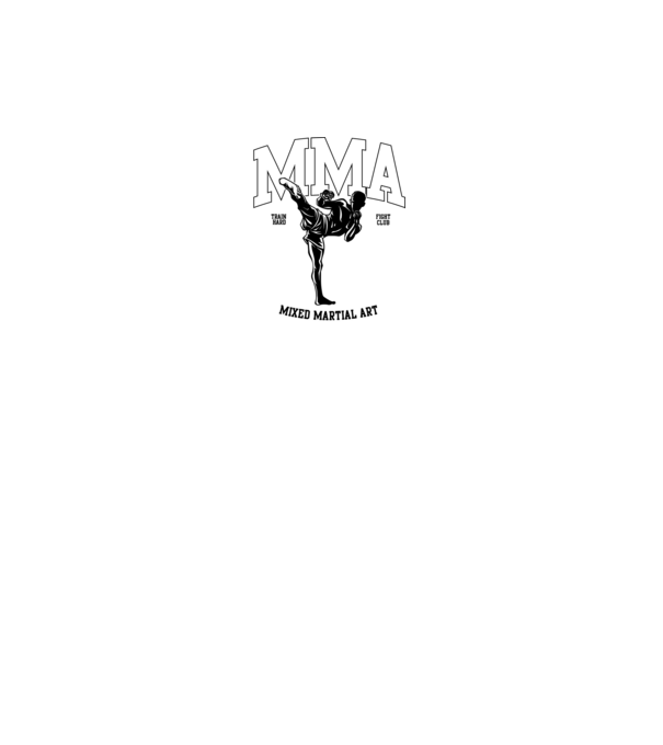 MMA model negru pe tricou