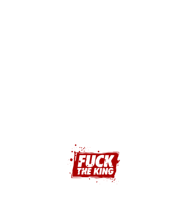 Fuck the king model negru pe tricou