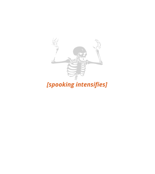 Spooking intensifies model negru pe tricou