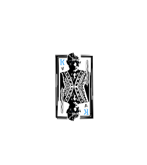 The Winter King model alb pe tricou