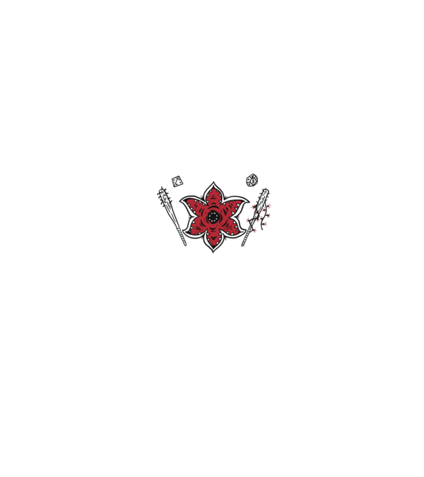 stranger things demogorgon head model negru pe tricou