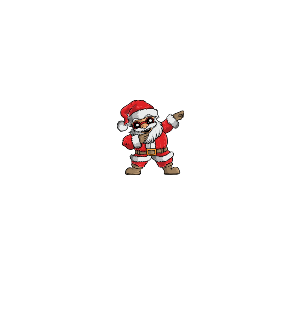 Santa dab model negru pe tricou