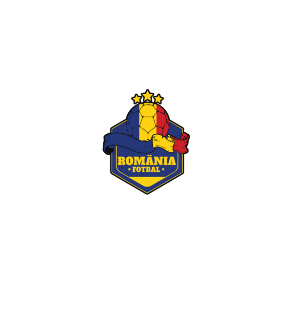 România Fotbal model alb pe tricou