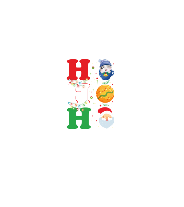 Ho-ho-ho christmas model negru pe tricou