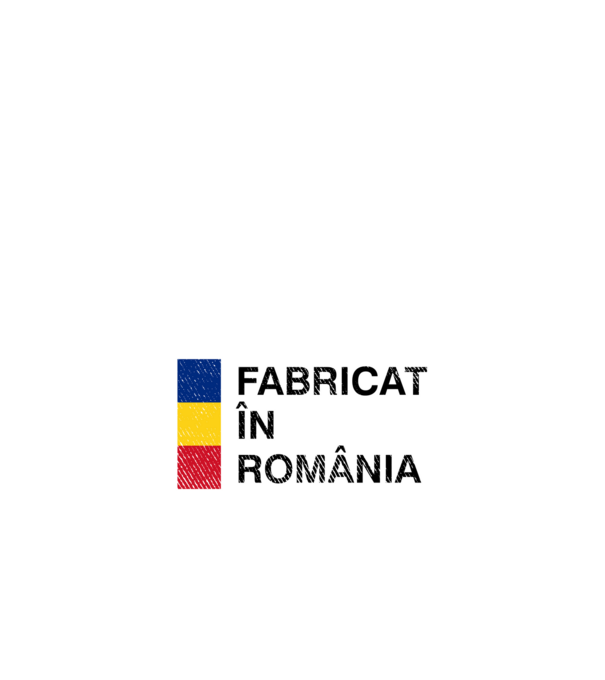 Fabricat în România model negru pe tricou
