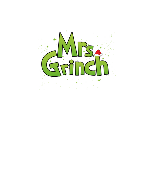 Grinch Family Mrs Grinch model negru pe tricou