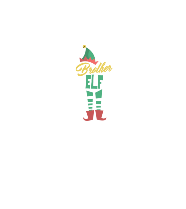 Elf family brother model negru pe tricou