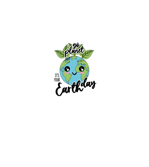 Go planet its your earth day model gri pe tricou