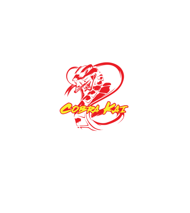 cobra kai simple model negru pe tricou