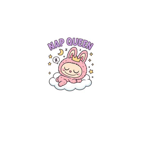 Nap Queen model roz deschis pe tricou