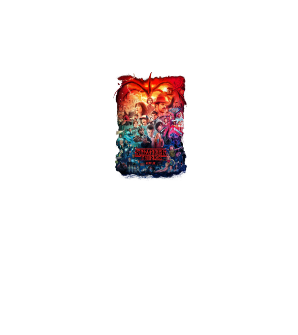 stranger things tribute poster2 model negru pe tricou