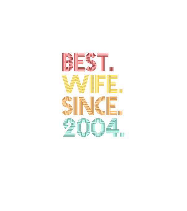 best wife since 2004 retro model negru pe tricou