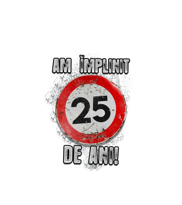 Am împlinit 27 de ani! model alb pe tricou