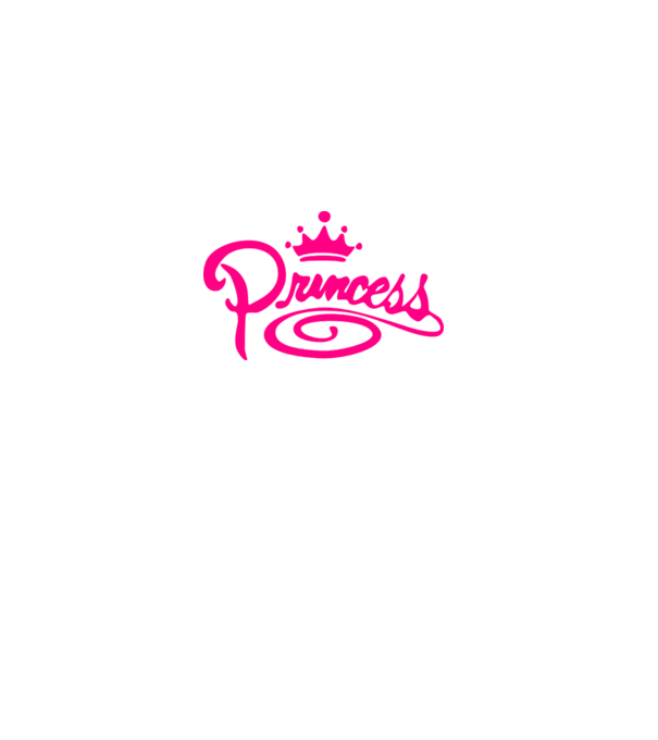 Princess model alb pe tricou