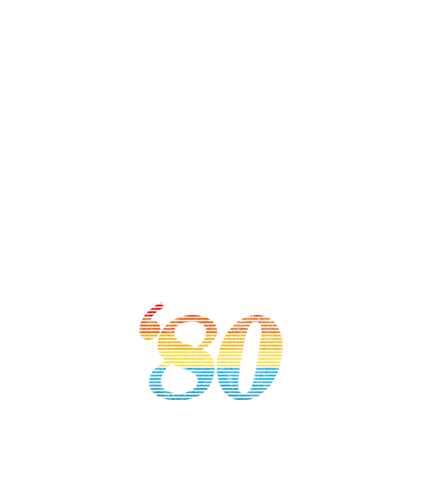 Retro Birthday 1980 model negru pe tricou