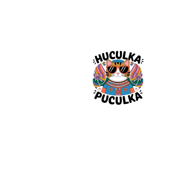 Huculka Puculka pisică 3 model galben neon pe tricou
