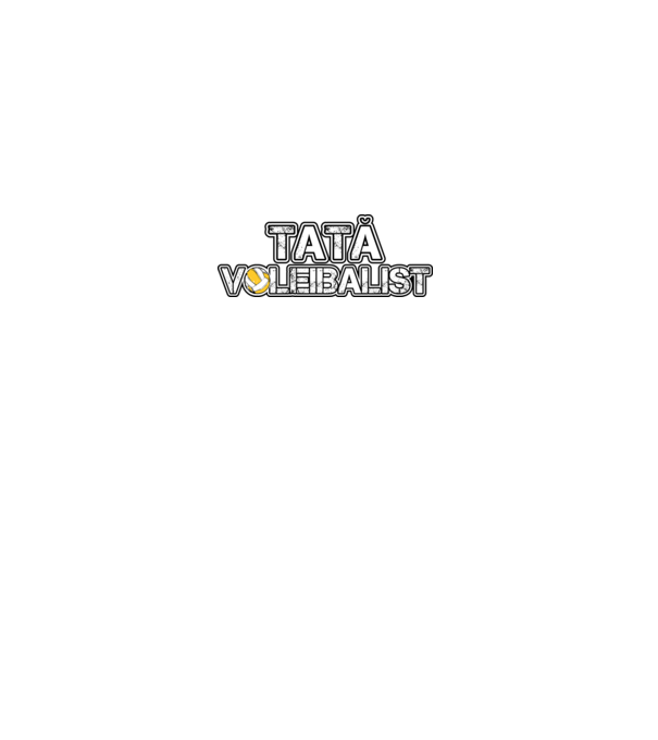 tată voleibalist model negru pe tricou