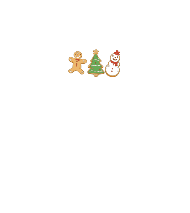 christmas cookies model negru pe tricou
