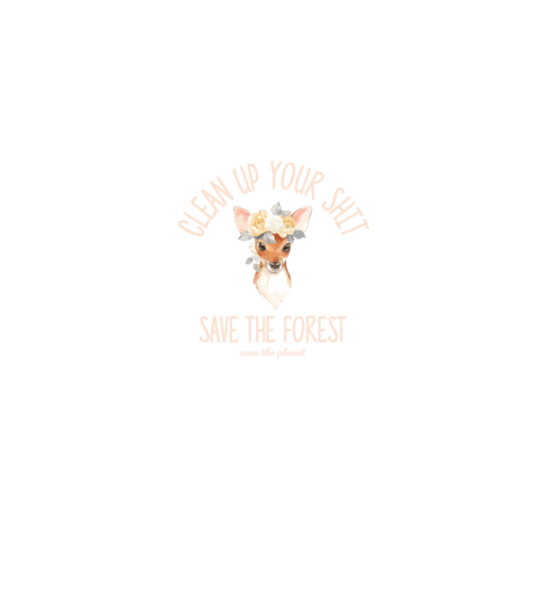 Clean up your shit model albastru jeanși pe tricou