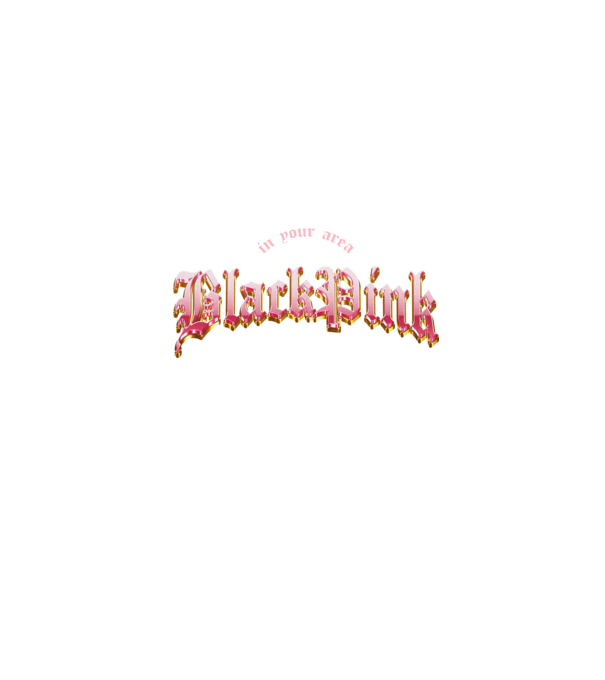 BLACPINK in your area model negru pe tricou