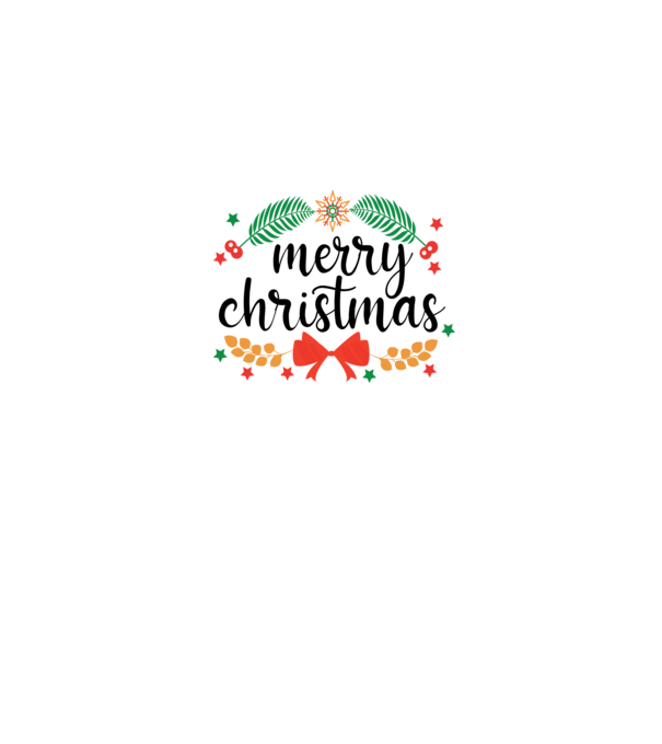 Merry christmas model alb pe tricou
