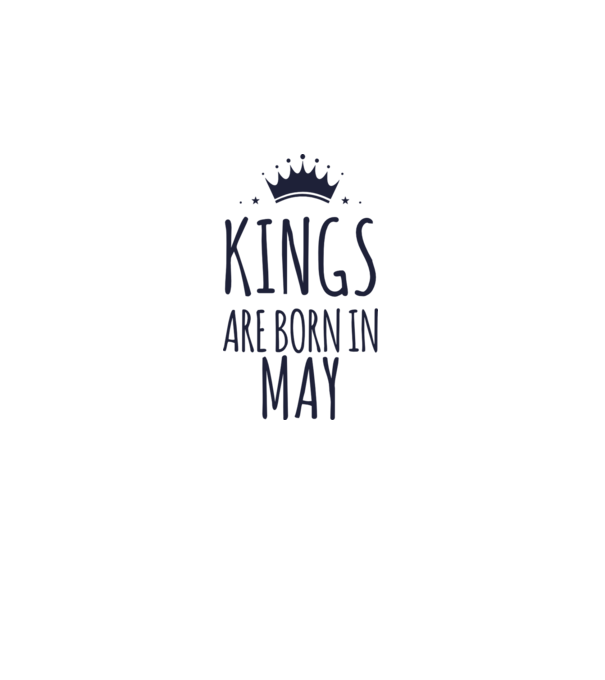 Kings are born in - May model dusty pink pe tricou