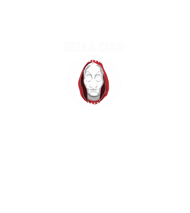 bella ciao stroke white model turcoaz pe tricou