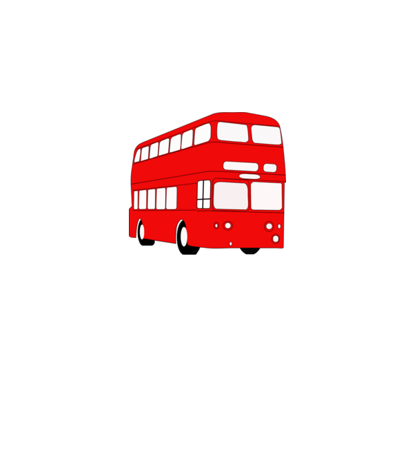 Autobuze model alb pe tricou