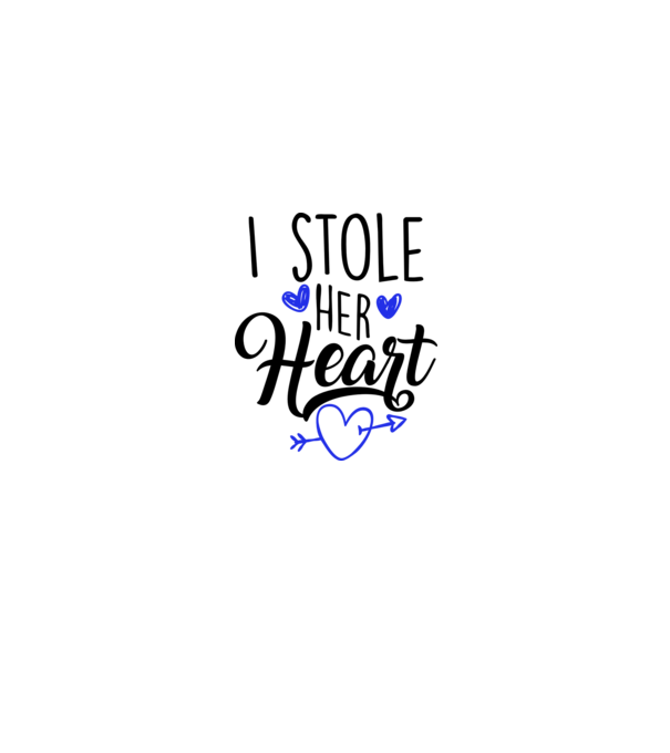 Cuplu I stole her heart model alb pe tricou