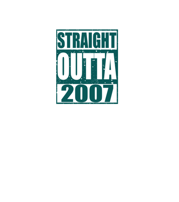 Straight Outta - 2007 model gri pe tricou