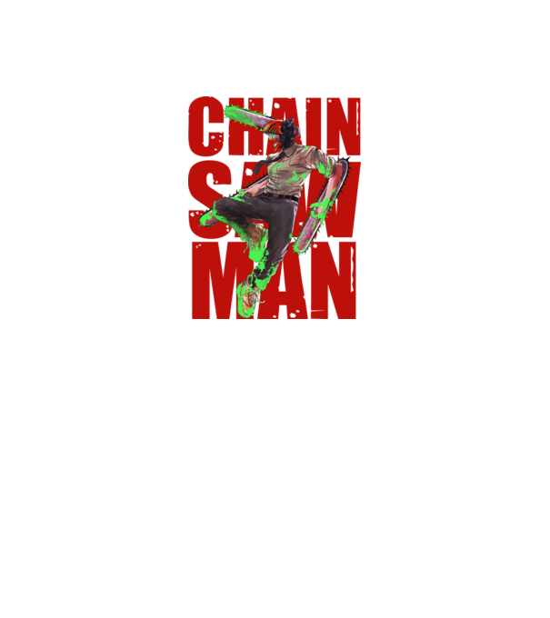 Denji chainsaw man concept model negru pe tricou