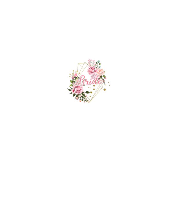 BRIDE roses floral model alb pe tricou