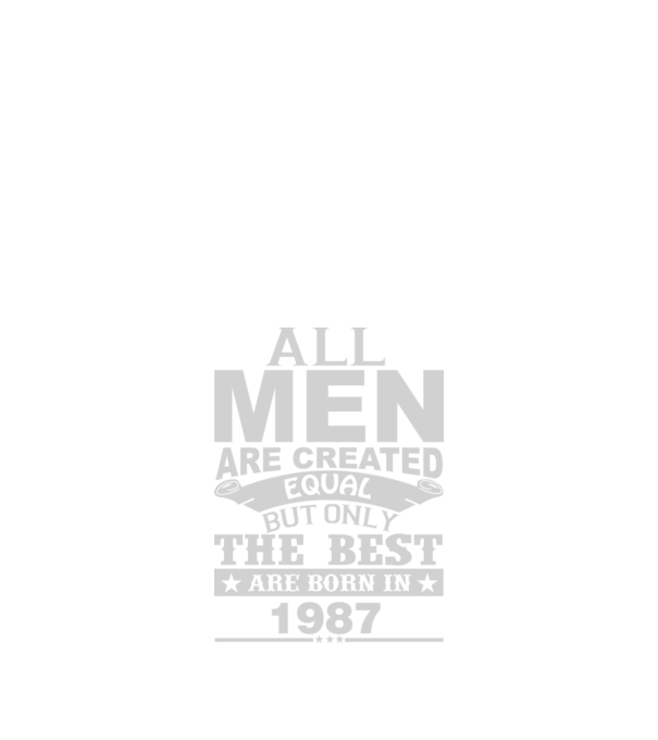 All men are created - 1987 model negru pe tricou