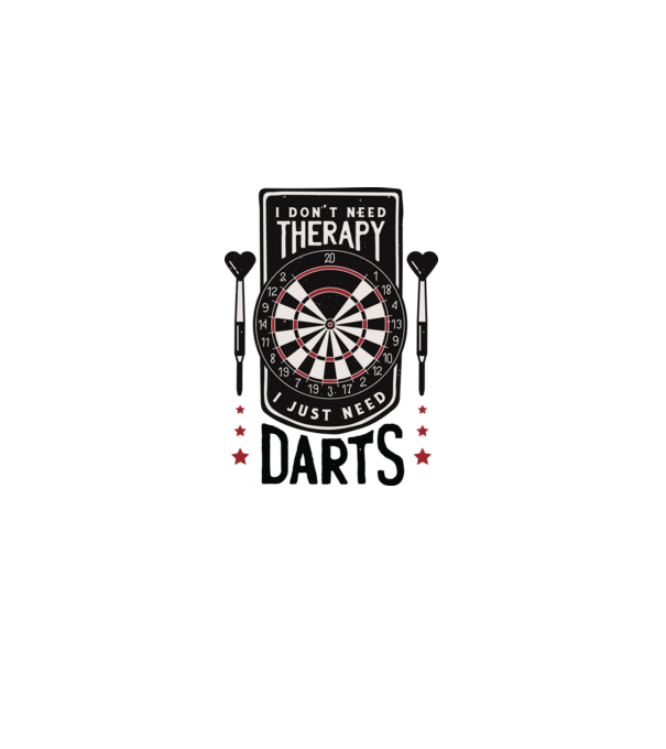Darts Therapy model gri pe tricou