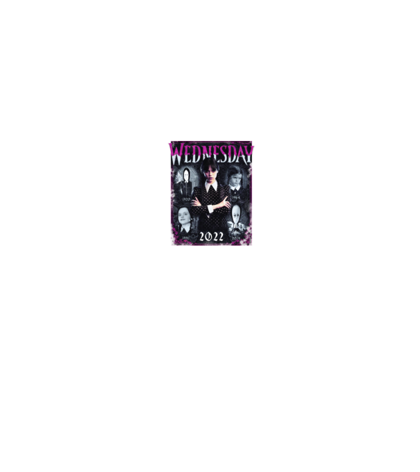 WEDNESDAY ADDAMS multi all time model negru pe tricou