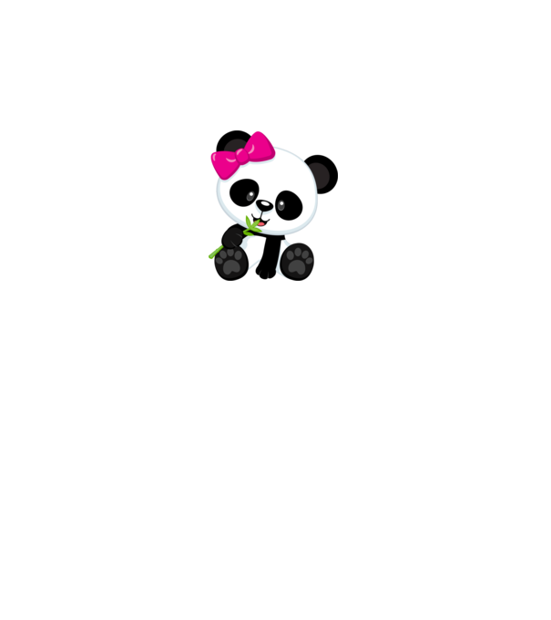 cute panda girl model alb pe tricou