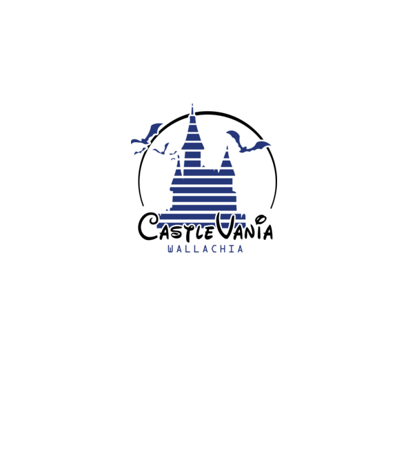 România CastleVania model alb pe tricou