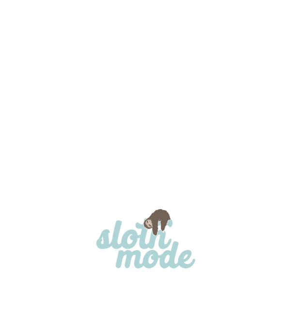 Sloth mode model negru pe tricou