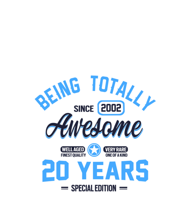 20 years of being totally awesome model alb pe tricou