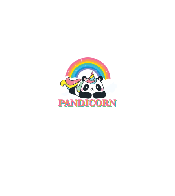 PANDICORN model liliachiu pe tricou