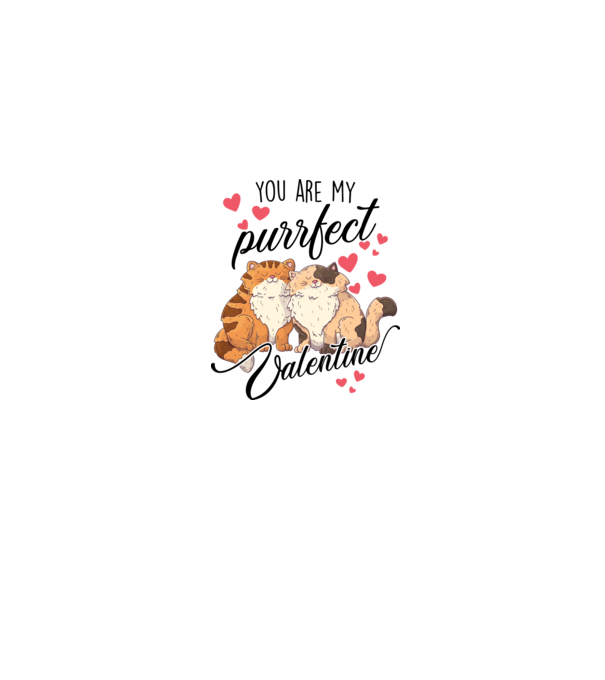 My purrfect valentine model gri pe tricou