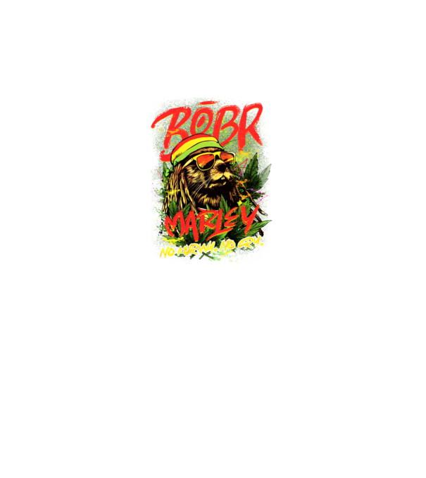 BÓBR MARLEY model negru pe tricou