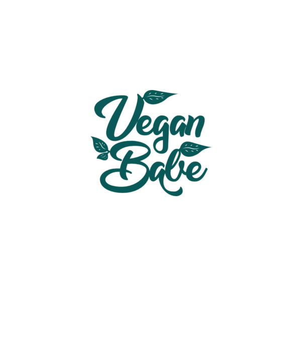 Vegan Babe model alb pe tricou