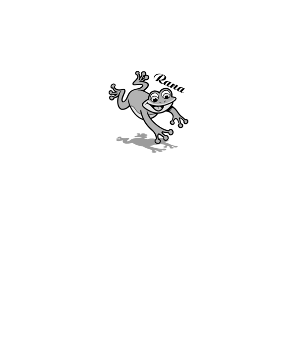 Frog model alb pe tricou